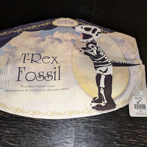 Kids Fossil T-Rex Costume Size S EUC